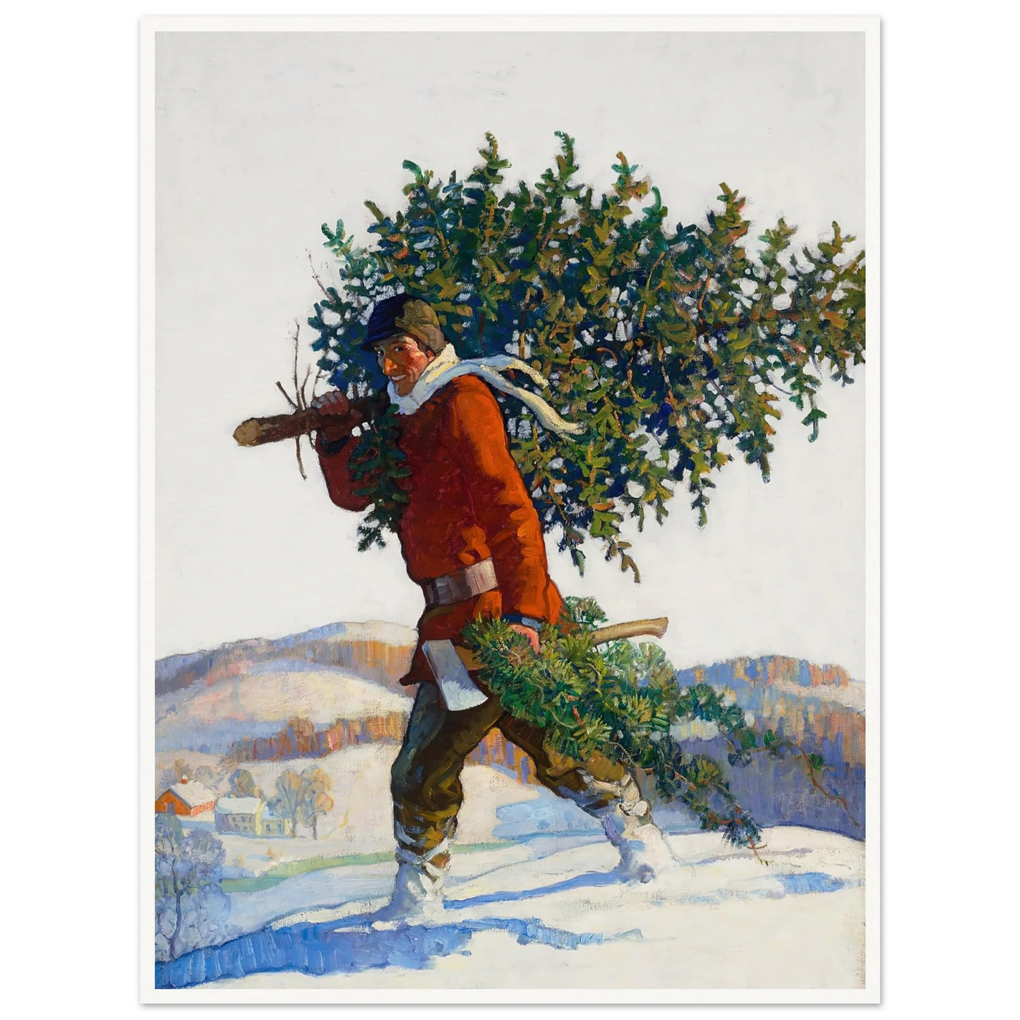 Christmas Tree – Chadds Ford - Framed Poster - 30x40 cm / 12x16″ - Black frame