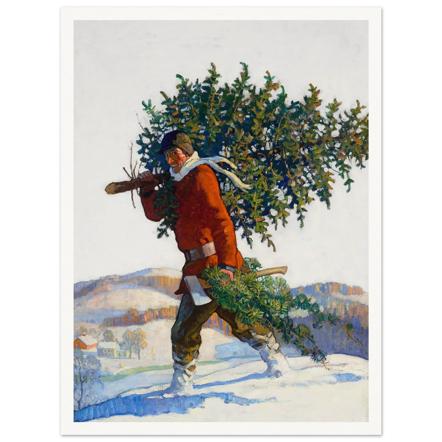 Christmas Tree – Chadds Ford - Framed Poster - 30x40 cm / 12x16″ - Black frame