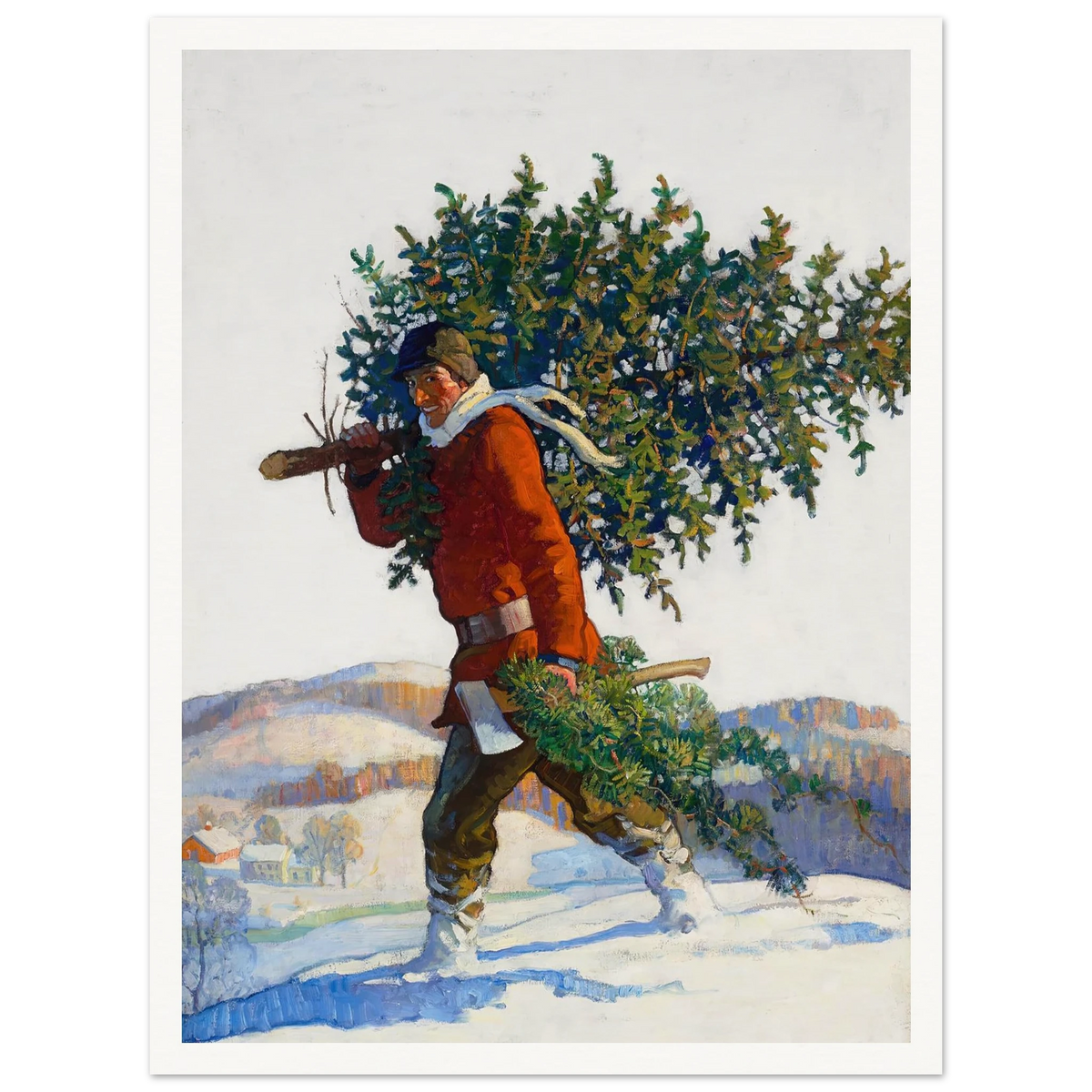Christmas Tree – Chadds Ford - Framed Poster - 30x40 cm / 12x16″ - Black frame