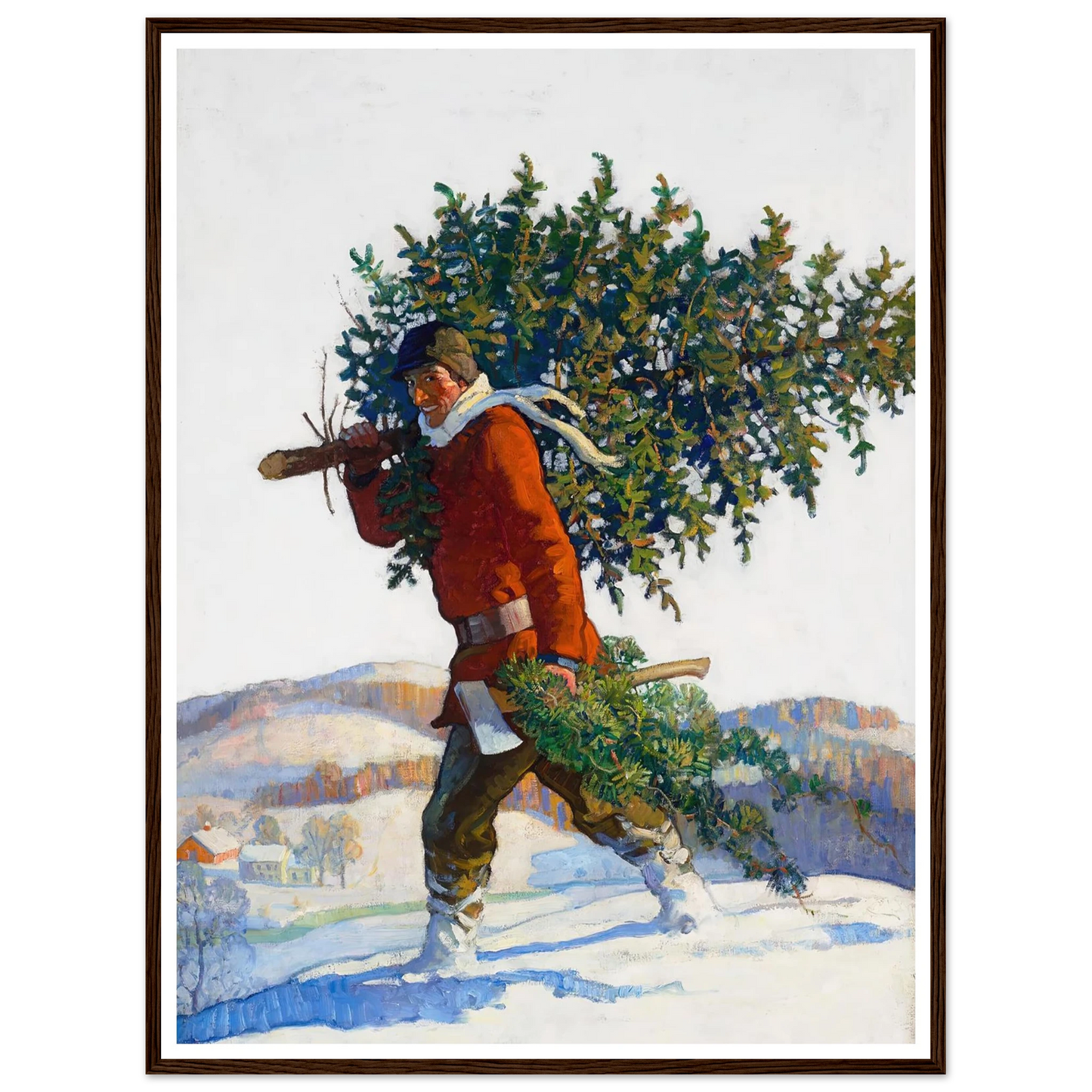 Christmas Tree – Chadds Ford - Framed Poster - 30x40 cm / 12x16″ - Black frame