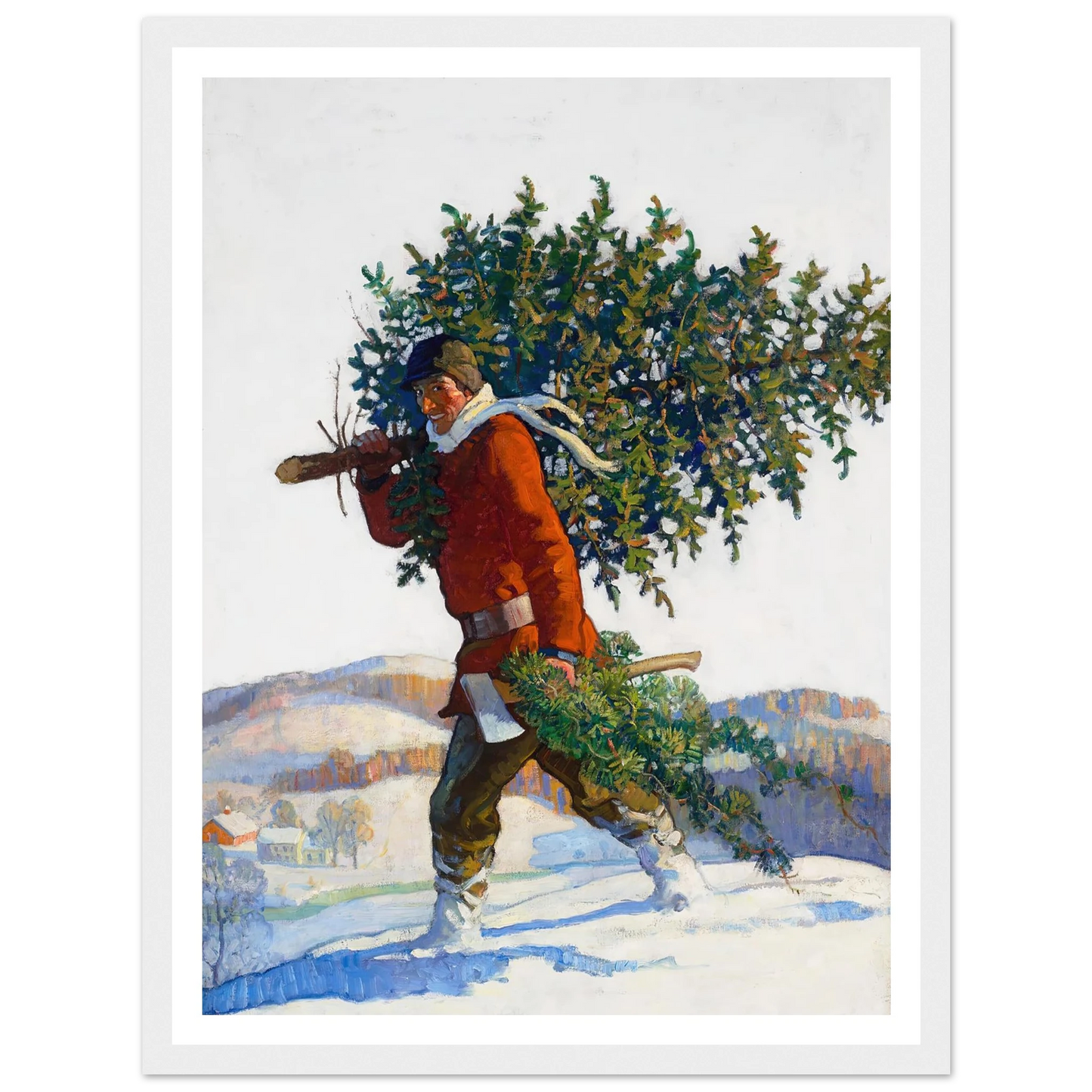 Christmas Tree – Chadds Ford - Framed Poster - 30x40 cm / 12x16″ - Black frame