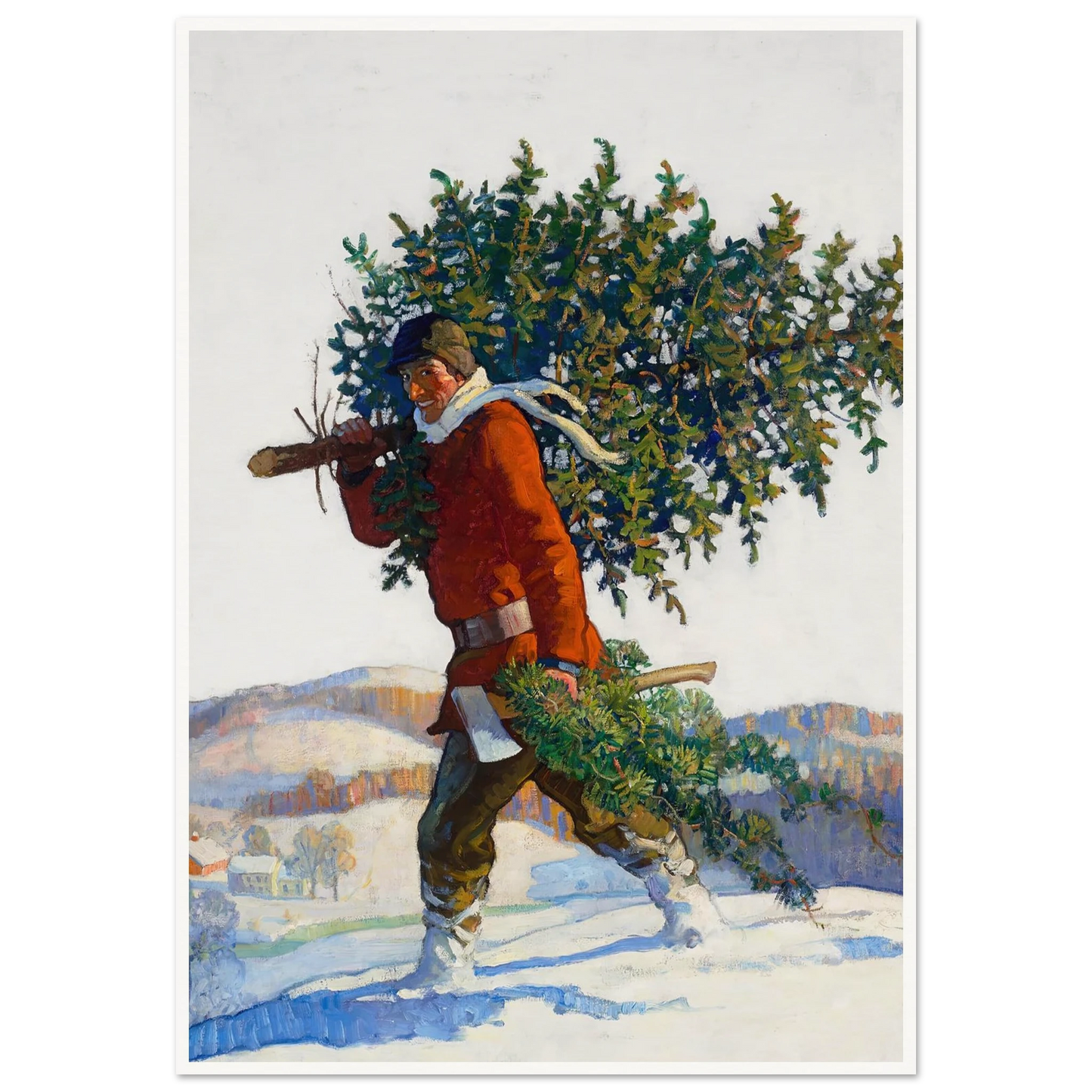 Christmas Tree – Chadds Ford - Framed Poster - 30x40 cm / 12x16″ - Black frame