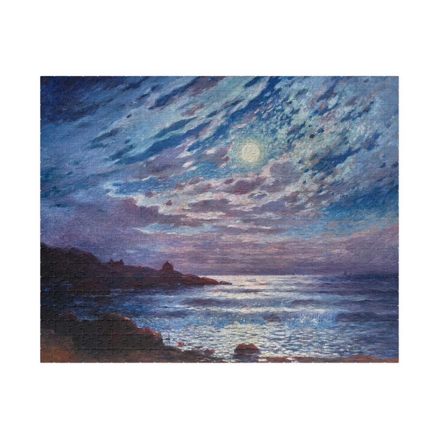 Clair de lune Puzzle | Ferdinand du Puigaudeau - - 252 pcs (Horizontal) - 