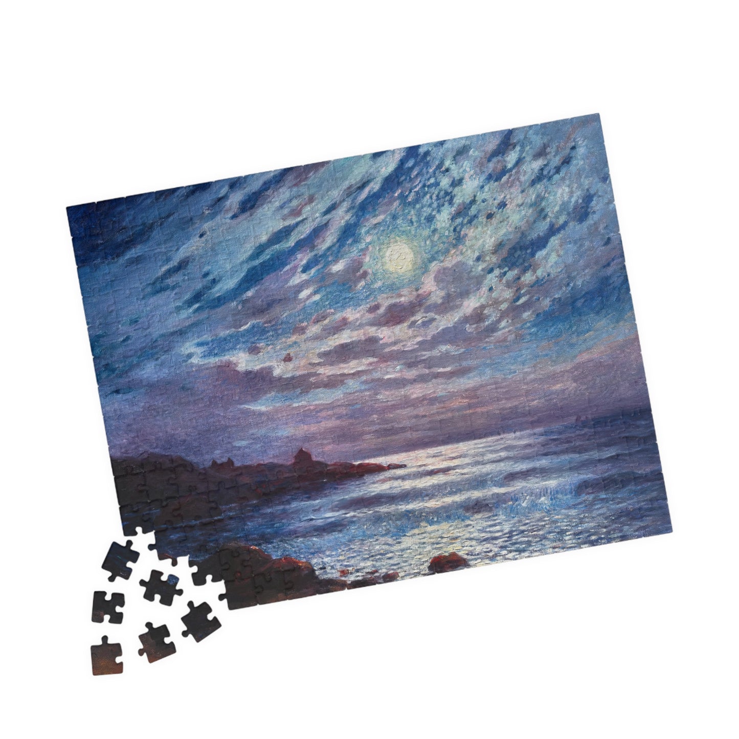Clair de lune Puzzle | Ferdinand du Puigaudeau - - 252 pcs (Horizontal) - 