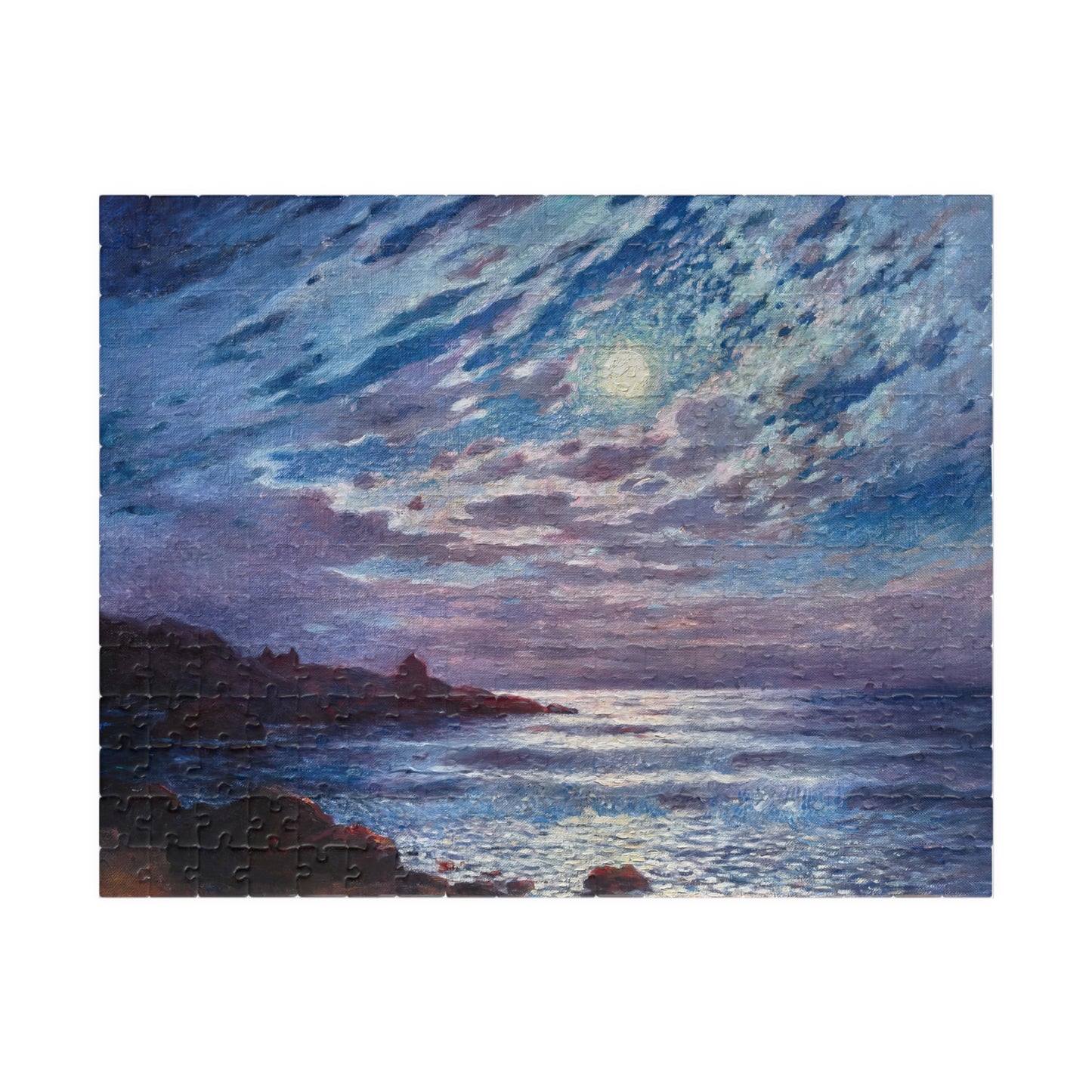 Clair de lune Puzzle | Ferdinand du Puigaudeau - - 252 pcs (Horizontal) - 