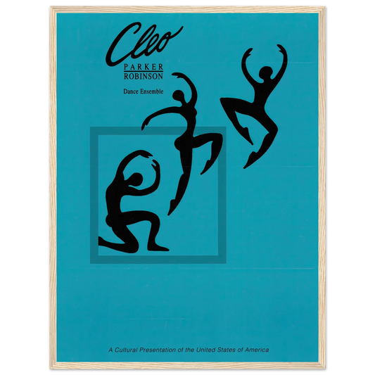 Cleo Parker Robinson Dance Ensemble Art Print | US Information Agency - Framed Poster - 30x40 cm / 12x16″ - Black frame
