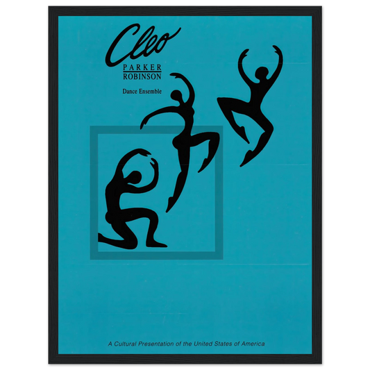 Cleo Parker Robinson Dance Ensemble Art Print | US Information Agency - Framed Poster - 30x40 cm / 12x16″ - Black frame