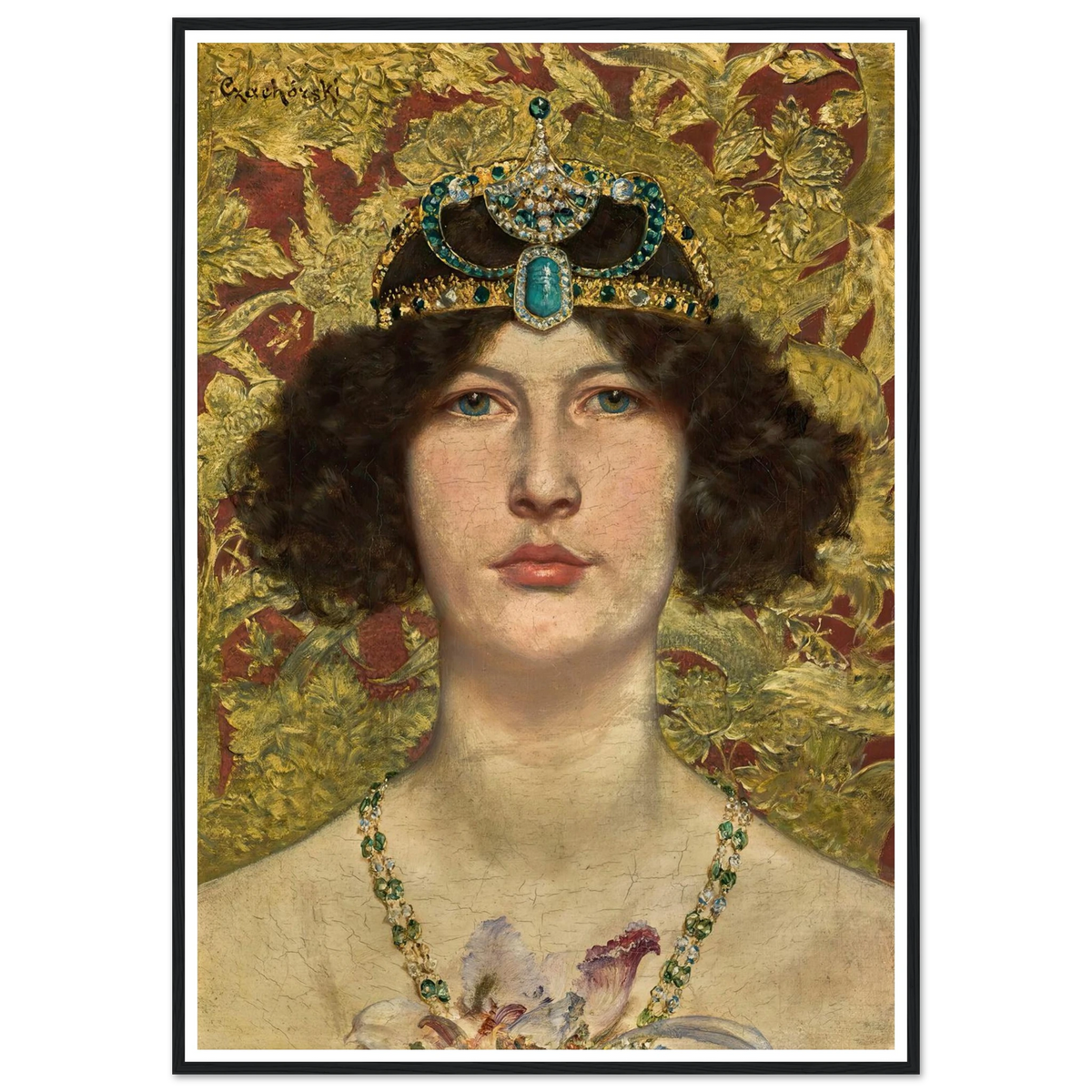 Cleopatra Art Print | Wladyslaw Czachorski - Framed Poster - 30x40 cm / 12x16″ - Black frame