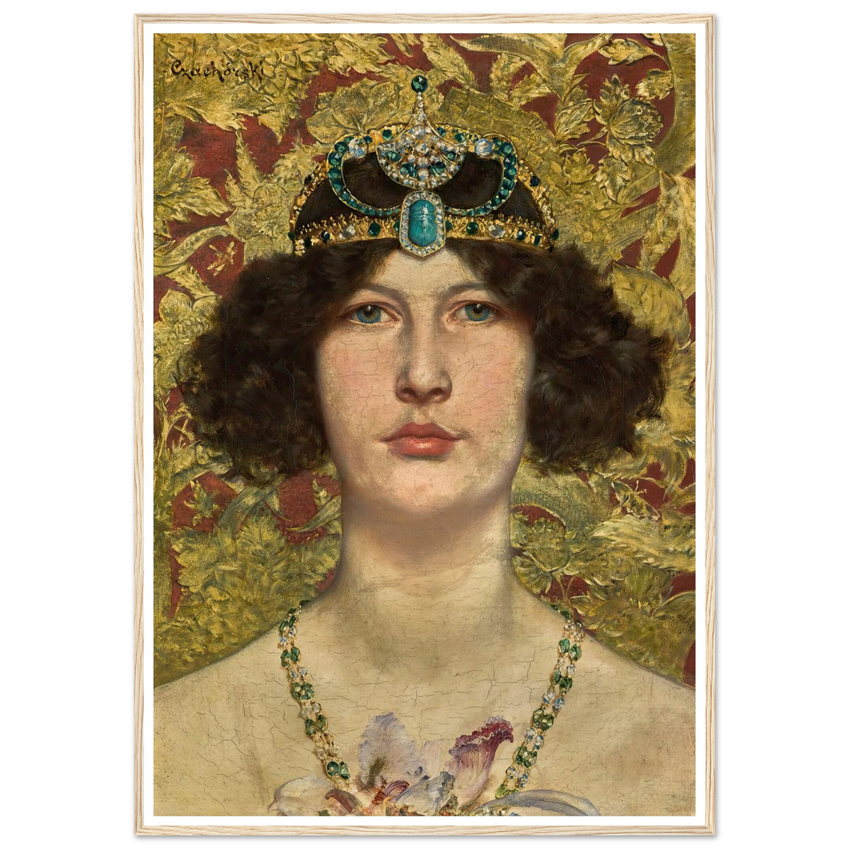 Cleopatra Art Print | Wladyslaw Czachorski - Framed Poster - 30x40 cm / 12x16″ - Black frame
