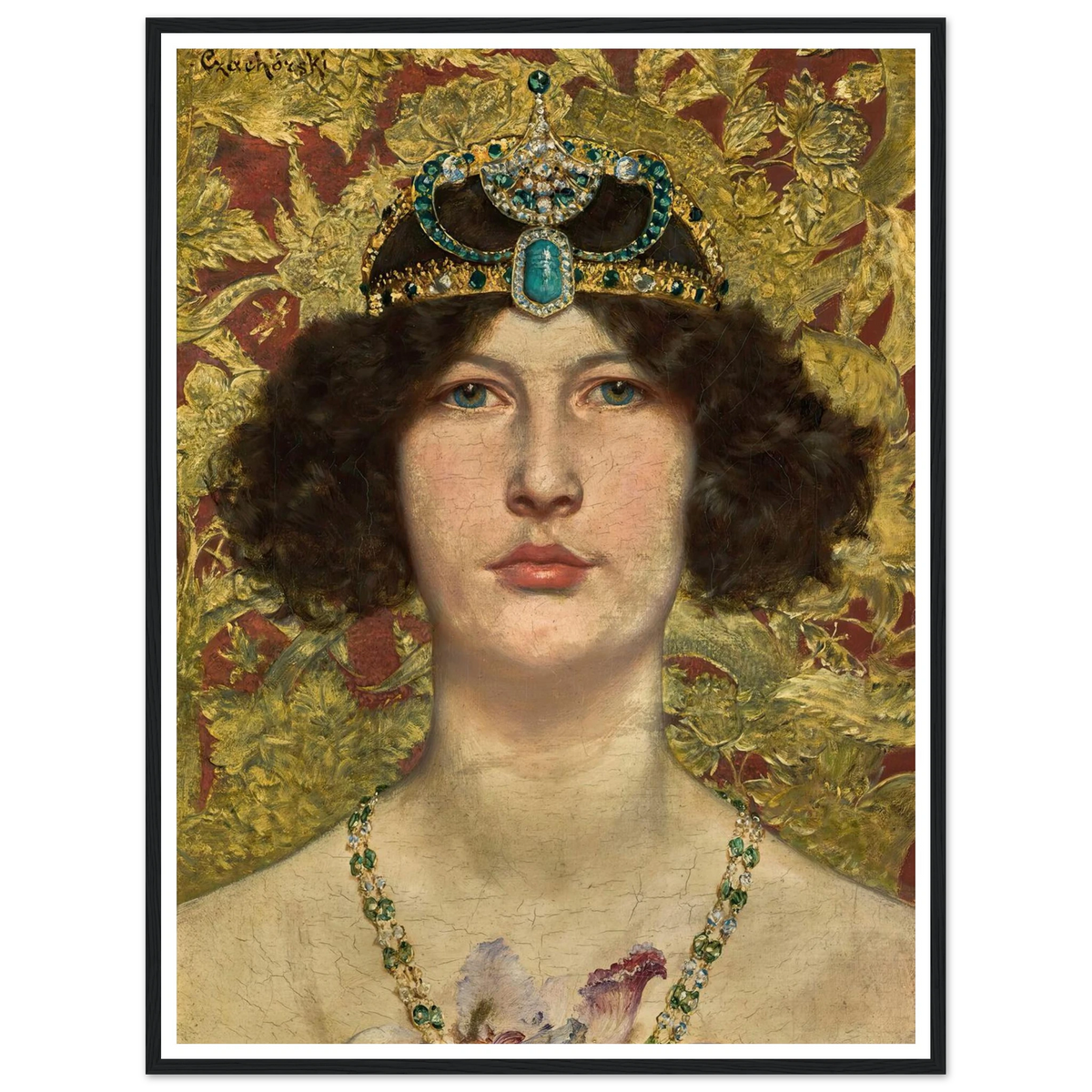 Cleopatra Art Print | Wladyslaw Czachorski - Framed Poster - 30x40 cm / 12x16″ - Black frame