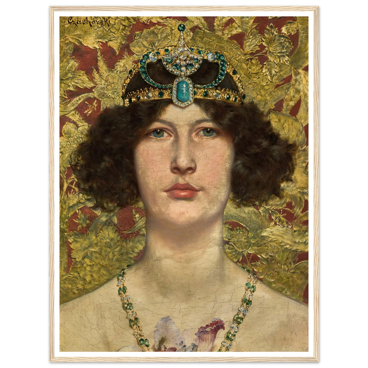 Cleopatra Art Print | Wladyslaw Czachorski - Framed Poster - 30x40 cm / 12x16″ - Black frame