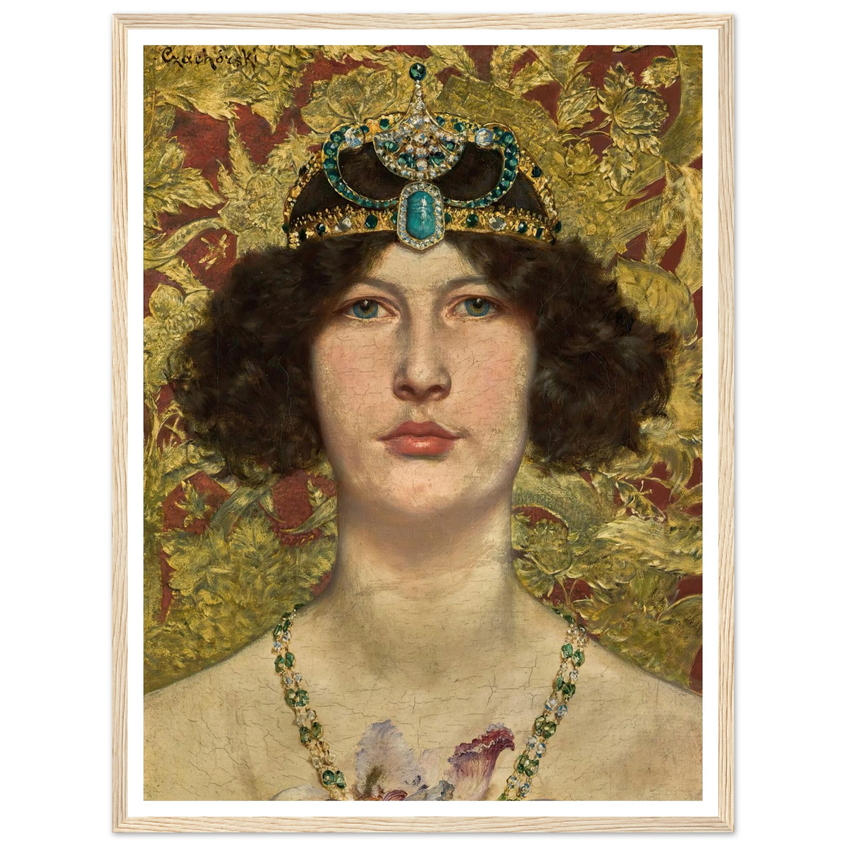 Cleopatra Art Print | Wladyslaw Czachorski - Framed Poster - 30x40 cm / 12x16″ - Black frame
