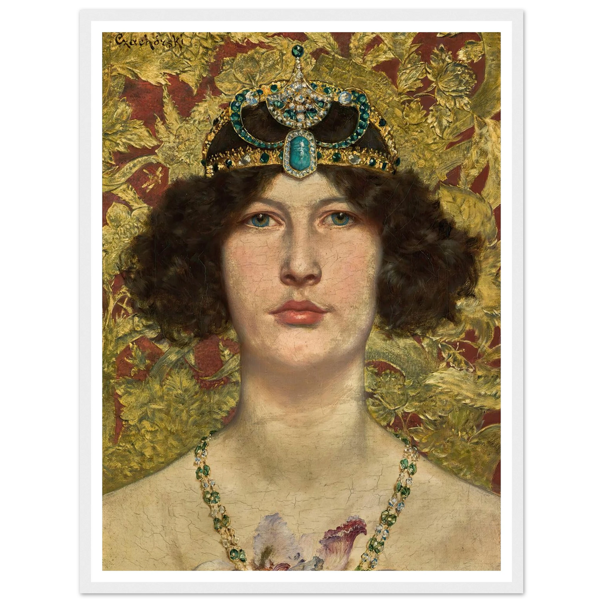 Cleopatra Art Print | Wladyslaw Czachorski - Framed Poster - 30x40 cm / 12x16″ - Black frame