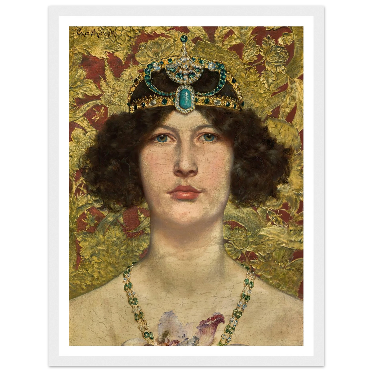 Cleopatra Art Print | Wladyslaw Czachorski - Framed Poster - 30x40 cm / 12x16″ - Black frame