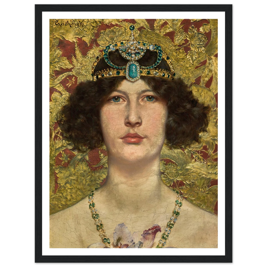 Cleopatra Art Print | Wladyslaw Czachorski - Framed Poster - 30x40 cm / 12x16″ - Black frame