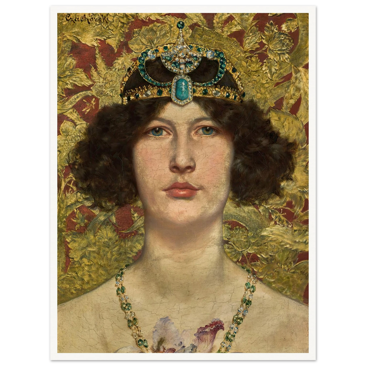 Cleopatra Art Print | Wladyslaw Czachorski - Framed Poster - 30x40 cm / 12x16″ - Black frame