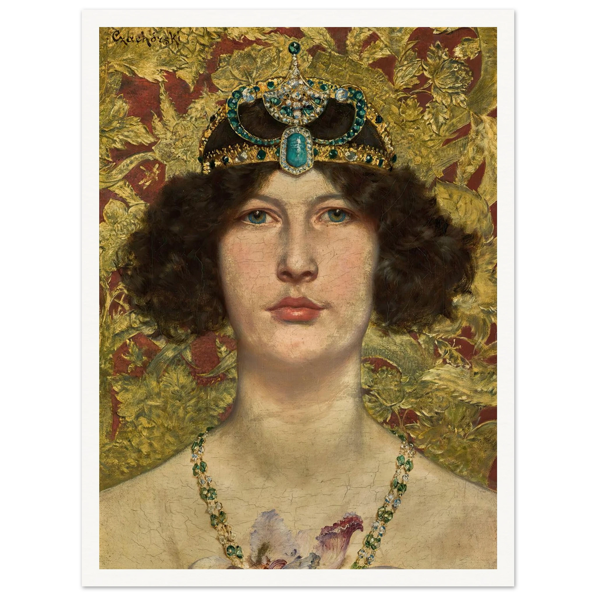Cleopatra Art Print | Wladyslaw Czachorski - Framed Poster - 30x40 cm / 12x16″ - Black frame