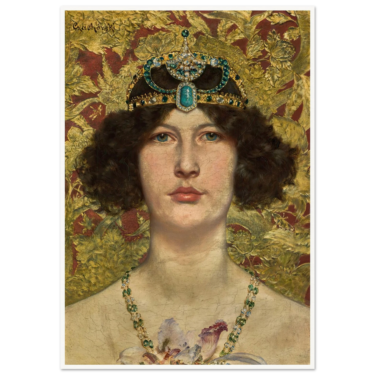 Cleopatra Art Print | Wladyslaw Czachorski - Framed Poster - 30x40 cm / 12x16″ - Black frame