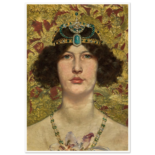 Cleopatra Art Print | Wladyslaw Czachorski - Framed Poster - 30x40 cm / 12x16″ - Black frame