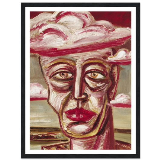 Cloud Face - Framed Poster - 30x40 cm / 12x16″ - Black frame