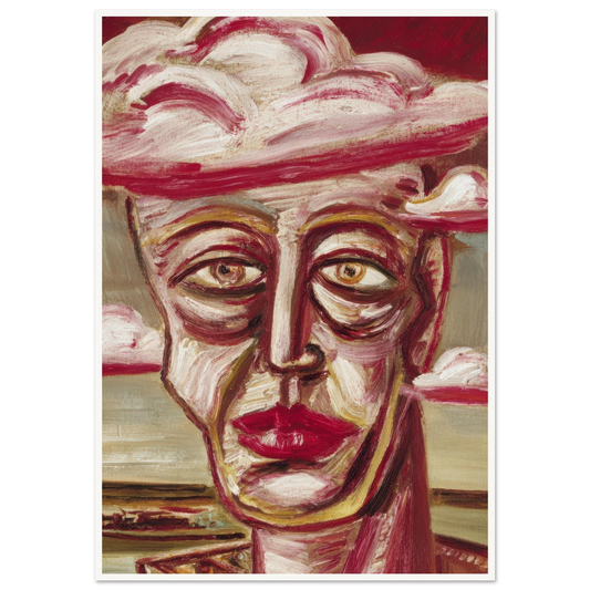 Cloud Face - Framed Poster - 30x40 cm / 12x16″ - Black frame