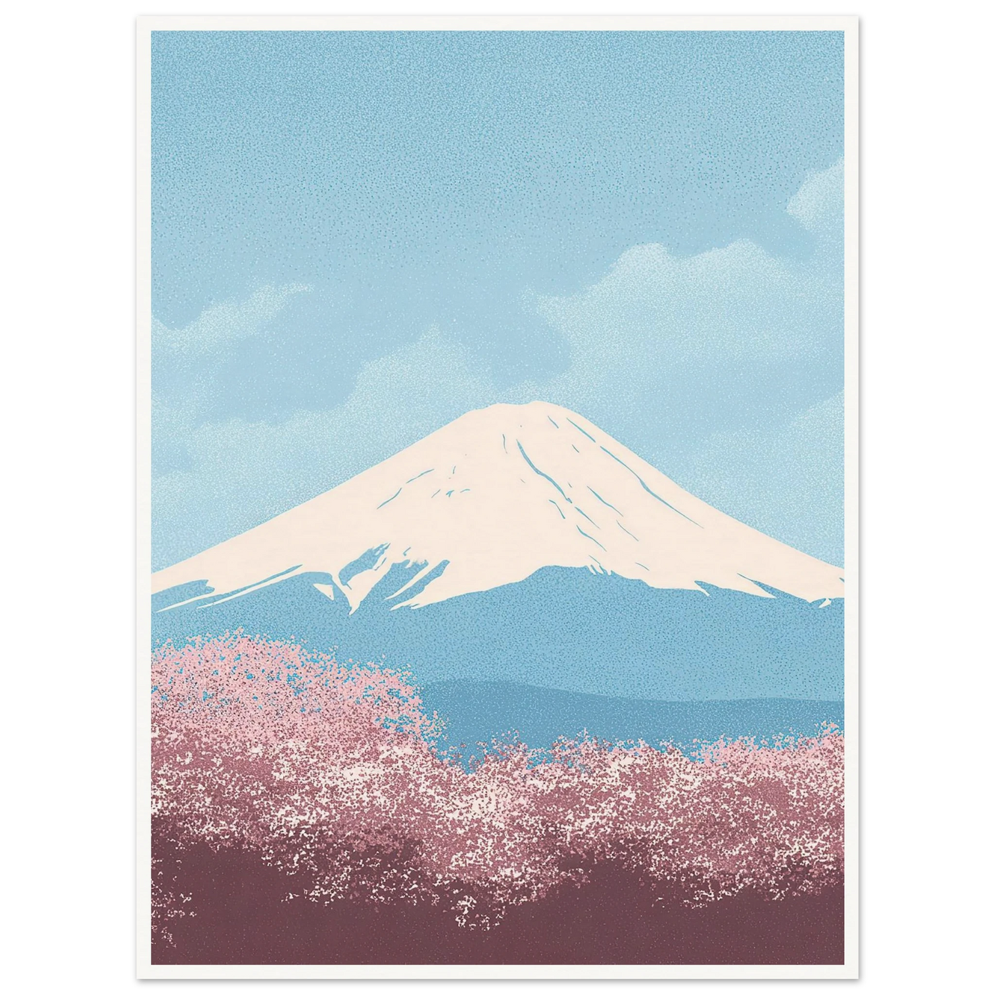 Cloud Whispers Over Honshu - Framed Poster - 30x40 cm / 12x16″ - Black frame