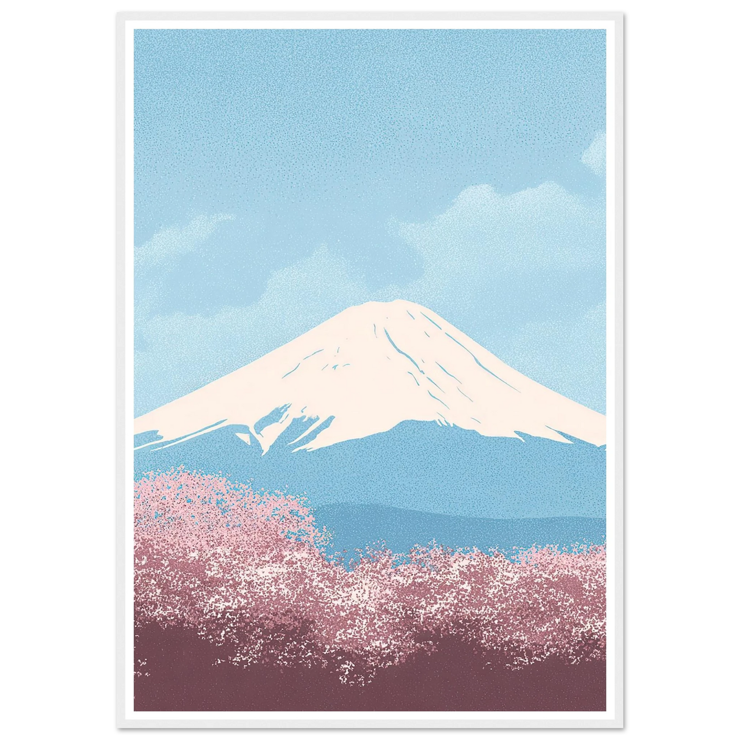 Cloud Whispers Over Honshu - Framed Poster - 30x40 cm / 12x16″ - Black frame