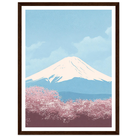 Cloud Whispers Over Honshu - Framed Poster - 30x40 cm / 12x16″ - Black frame