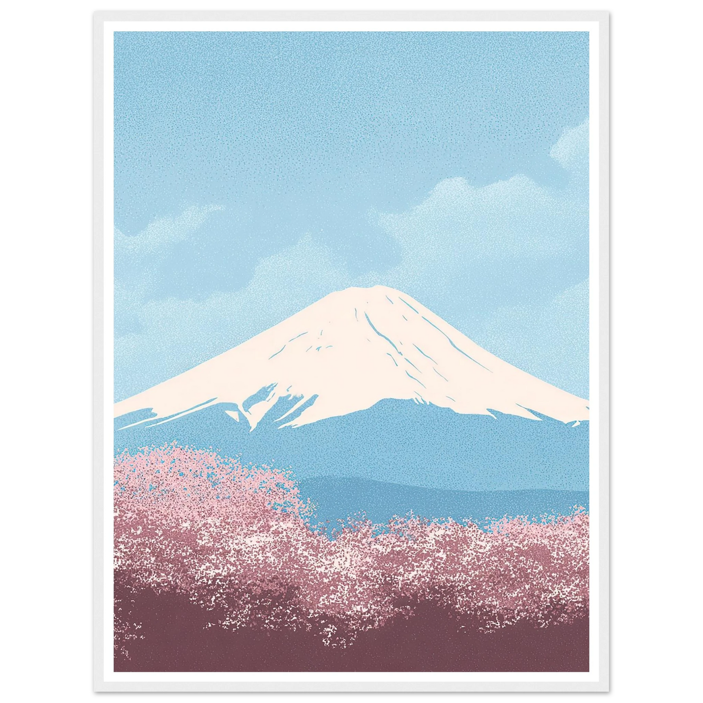 Cloud Whispers Over Honshu - Framed Poster - 30x40 cm / 12x16″ - Black frame