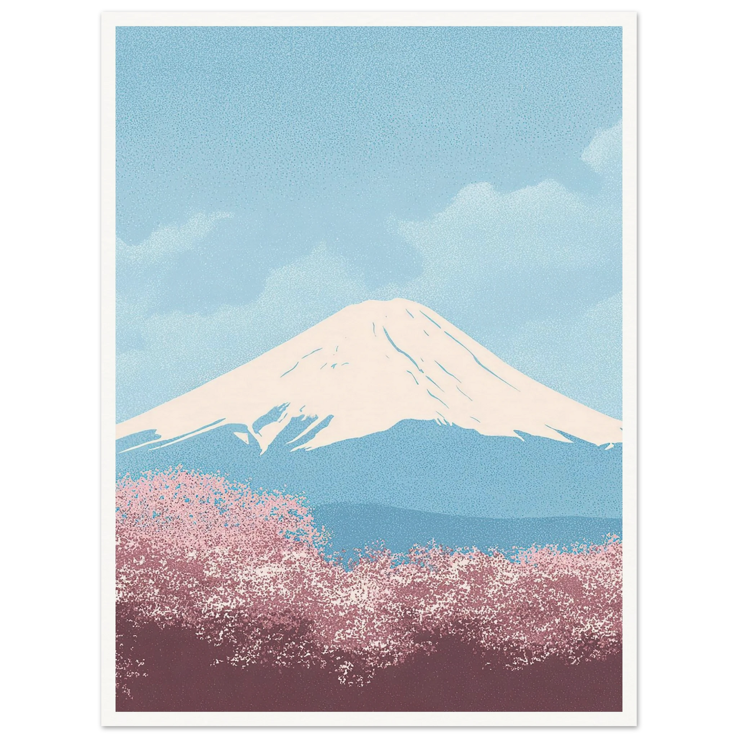 Cloud Whispers Over Honshu - Framed Poster - 30x40 cm / 12x16″ - Black frame