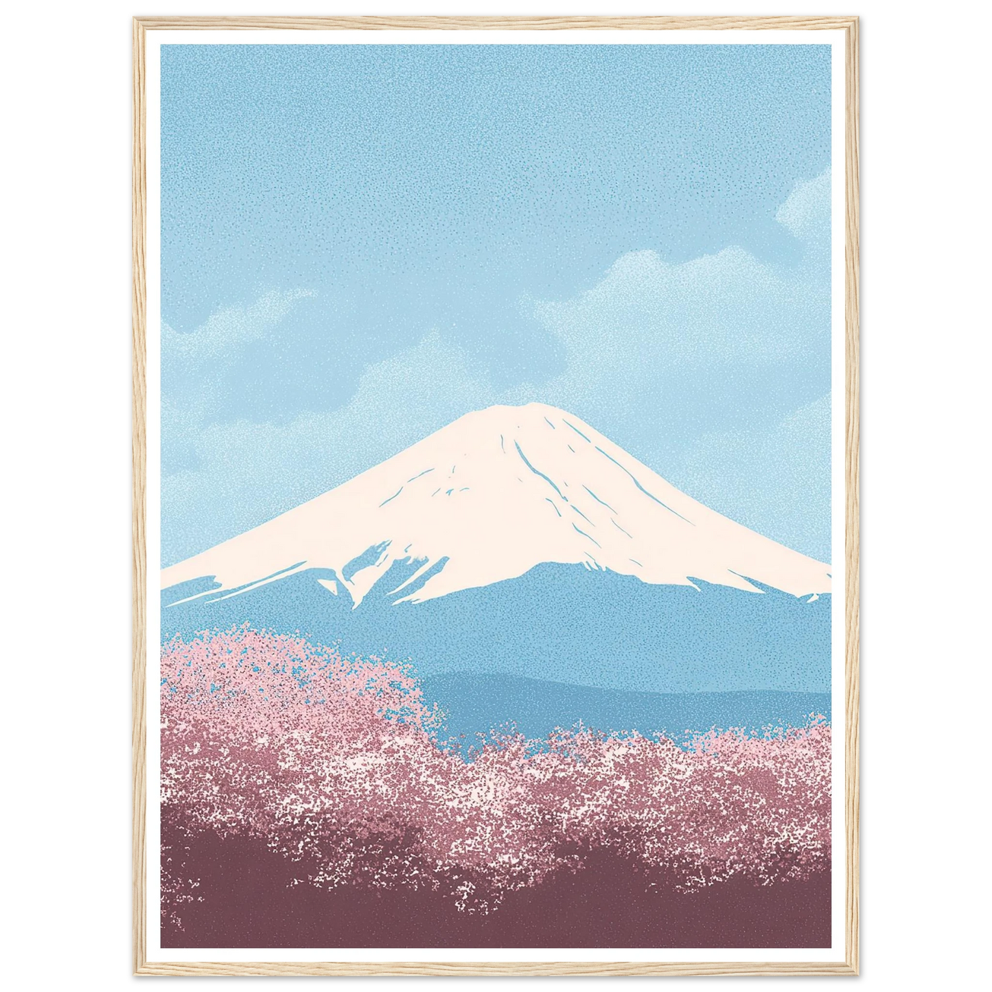 Cloud Whispers Over Honshu - Framed Poster - 30x40 cm / 12x16″ - Black frame