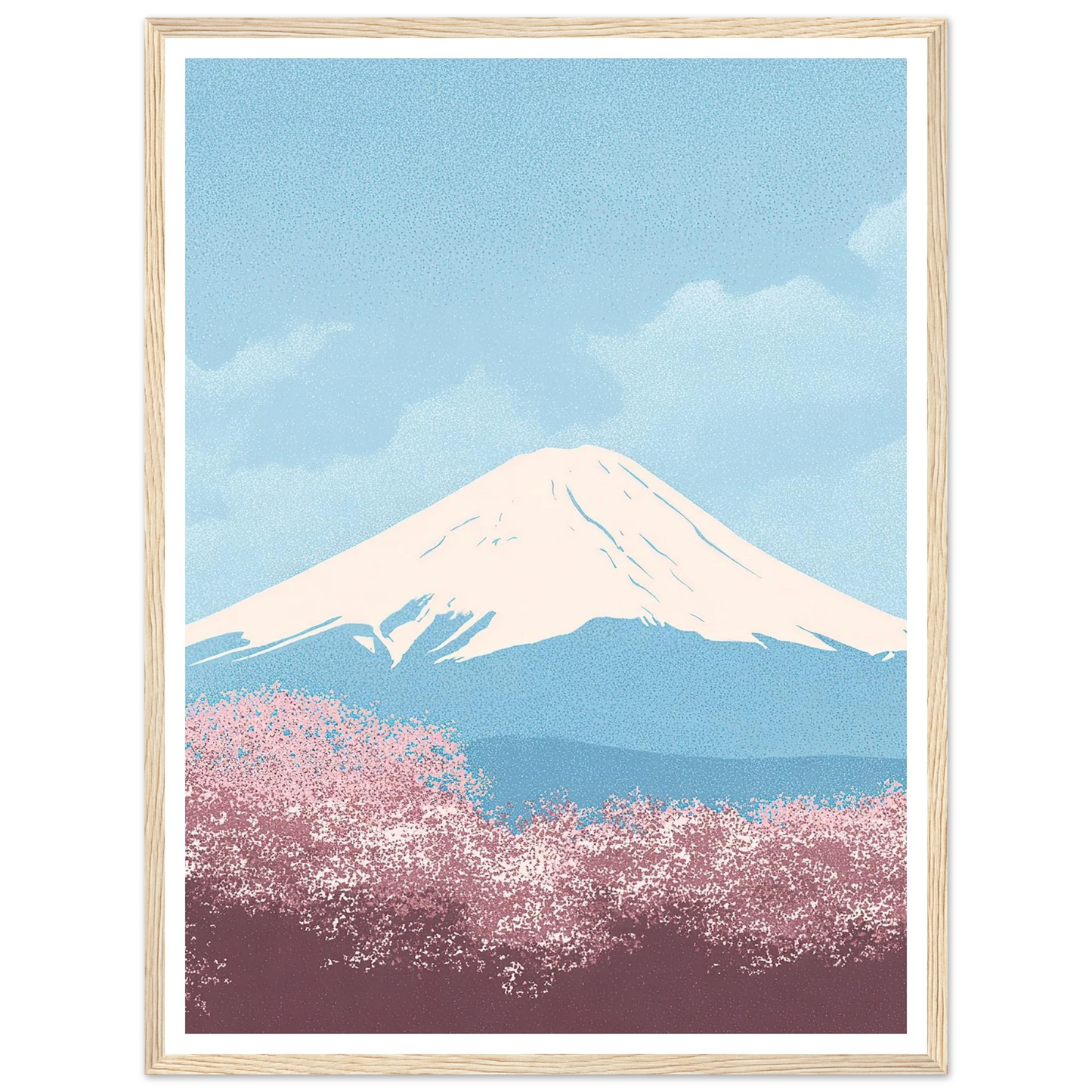 Cloud Whispers Over Honshu - Framed Poster - 30x40 cm / 12x16″ - Black frame
