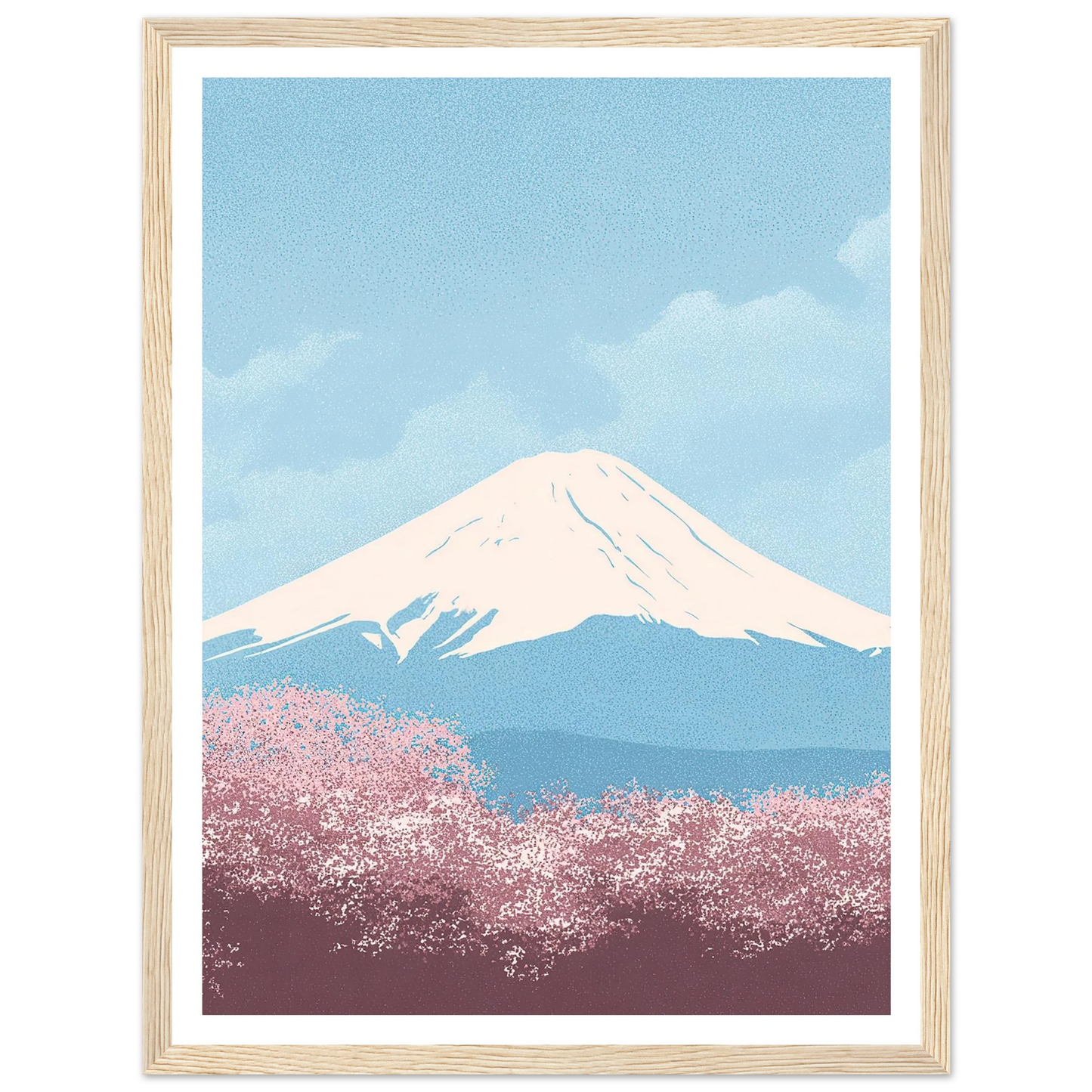 Cloud Whispers Over Honshu - Framed Poster - 30x40 cm / 12x16″ - Black frame