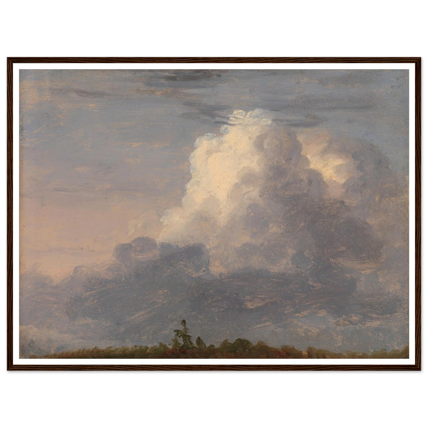 Clouds (ca. 1838) Art Print | Thomas Cole - Framed Poster - 30x40 cm / 12x16″ - Black frame