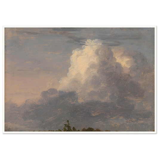 Clouds (ca. 1838) Art Print | Thomas Cole - Framed Poster - 30x40 cm / 12x16″ - Black frame