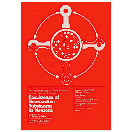 Coexistence of neuroactive substances in neurons (1982) Art Print | National Institutes of Health - Framed Poster - 30x40 cm / 12x16″ - Black frame