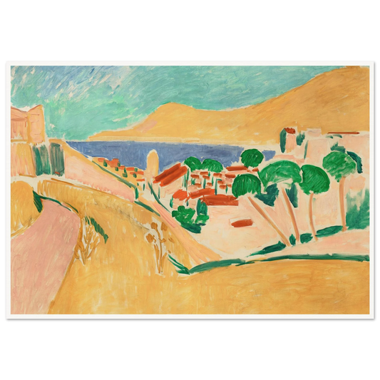 Collioure en août (circa 1911) Art Print | Henri Matisse - Framed Poster - 30x40 cm / 12x16″ - Black frame