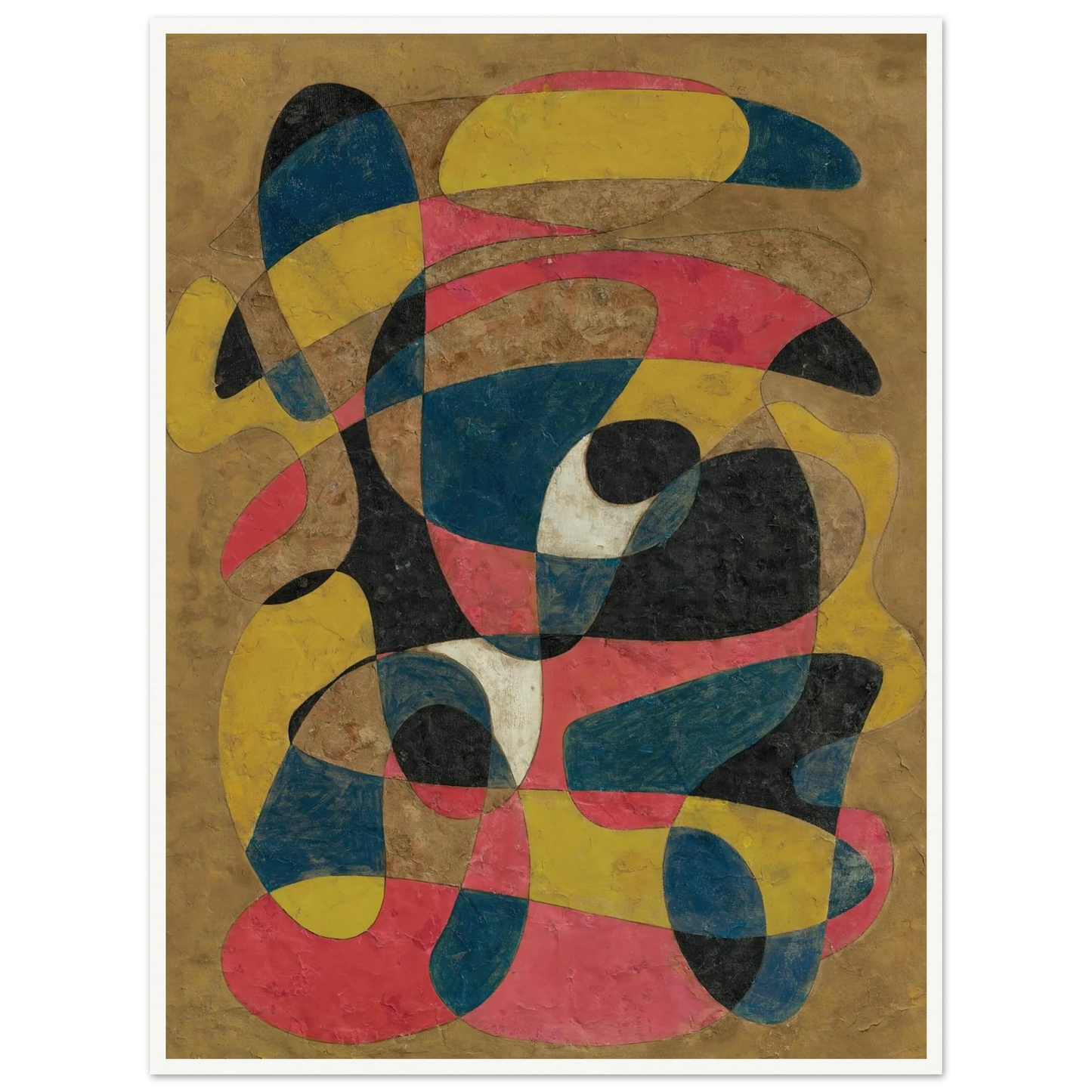 Composition (circa 1939) Art Print | Francis Picabia - Framed Poster - 30x40 cm / 12x16″ - Black frame