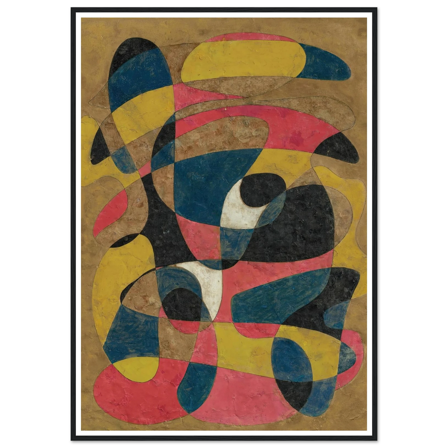 Composition (circa 1939) Art Print | Francis Picabia - Framed Poster - 30x40 cm / 12x16″ - Black frame