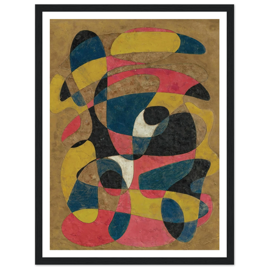 Composition (circa 1939) Art Print | Francis Picabia - Framed Poster - 30x40 cm / 12x16″ - Black frame