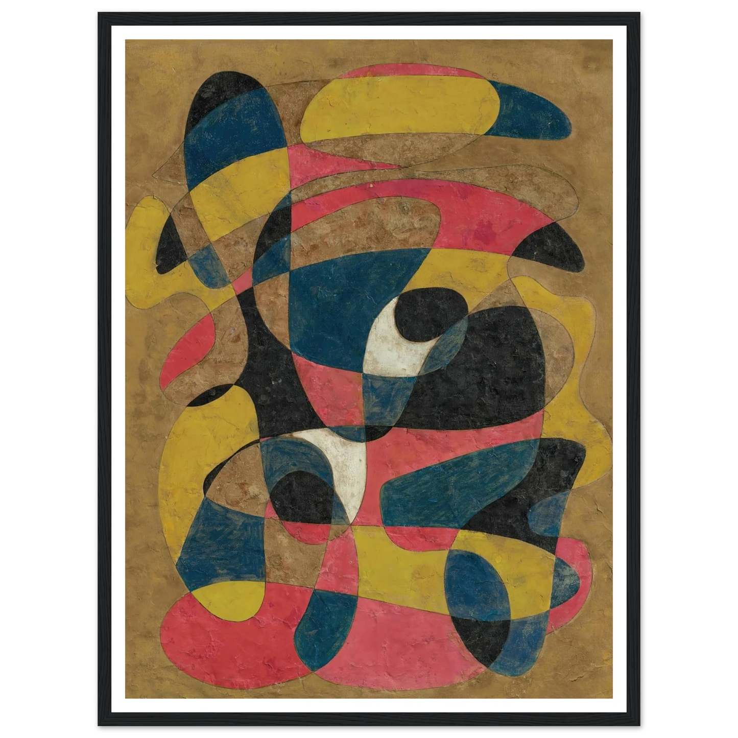 Composition (circa 1939) Art Print | Francis Picabia - Framed Poster - 30x40 cm / 12x16″ - Black frame