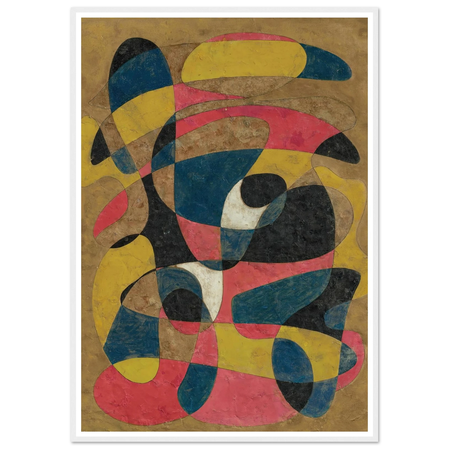 Composition (circa 1939) Art Print | Francis Picabia - Framed Poster - 30x40 cm / 12x16″ - Black frame