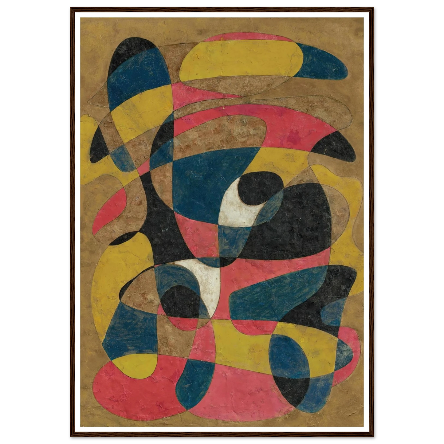 Composition (circa 1939) Art Print | Francis Picabia - Framed Poster - 30x40 cm / 12x16″ - Black frame