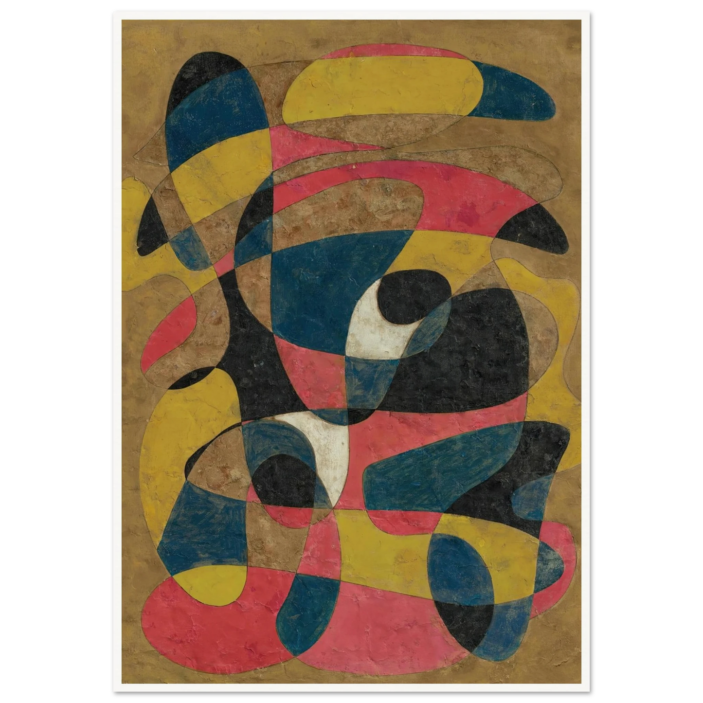 Composition (circa 1939) Art Print | Francis Picabia - Framed Poster - 30x40 cm / 12x16″ - Black frame