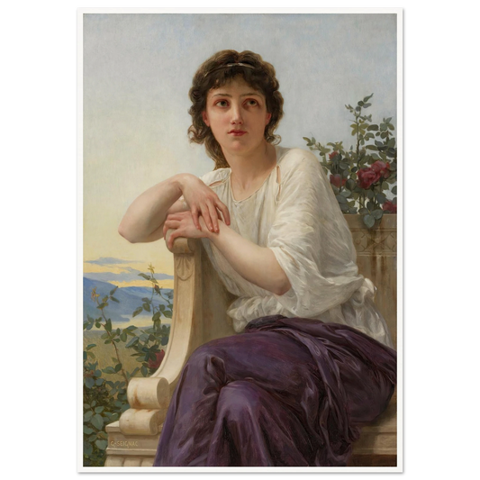 Contemplation Art Print | Guillaume Seignac - Framed Poster - 30x40 cm / 12x16″ - Black frame