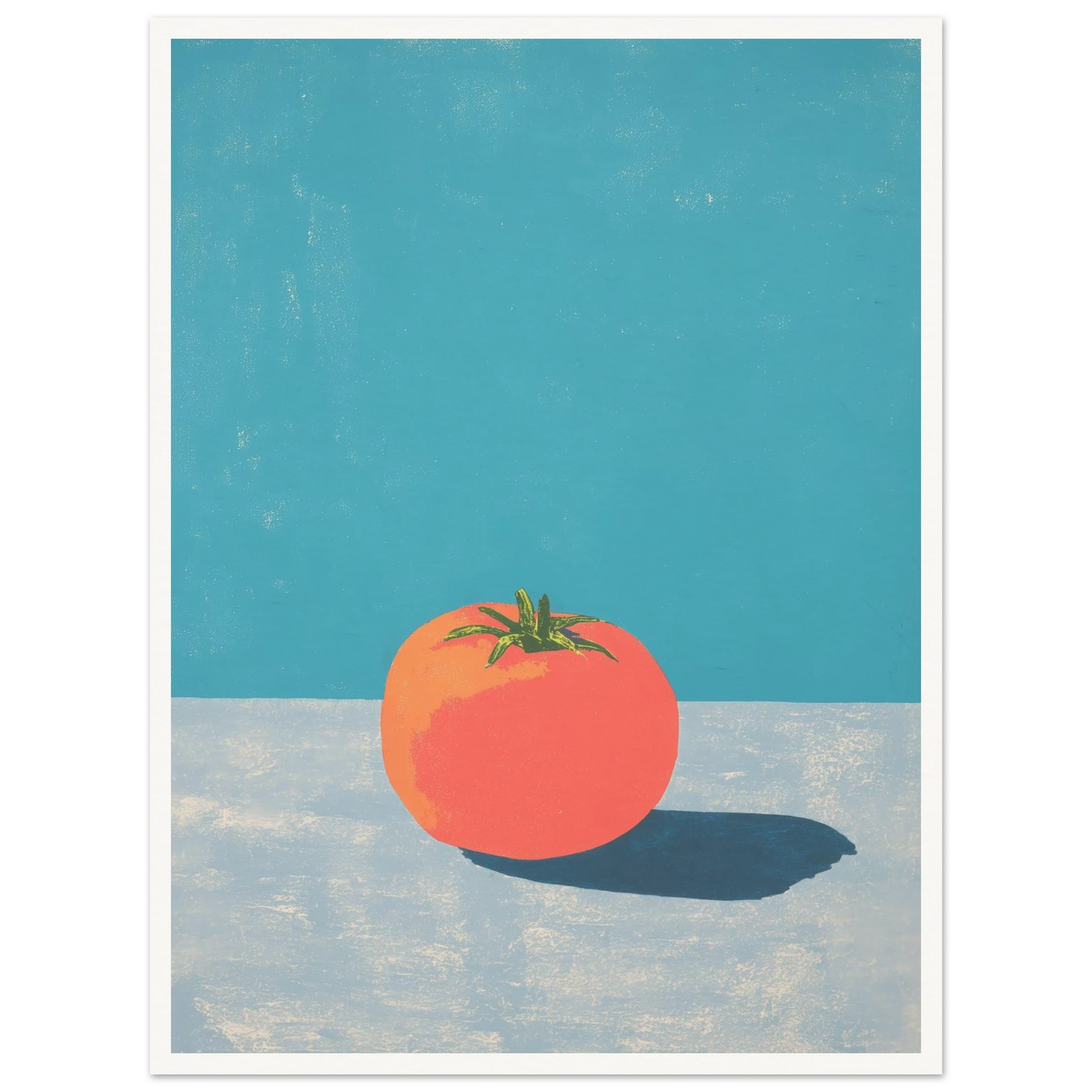 Coral on Grey - Framed Poster - 30x40 cm / 12x16″ - Black frame