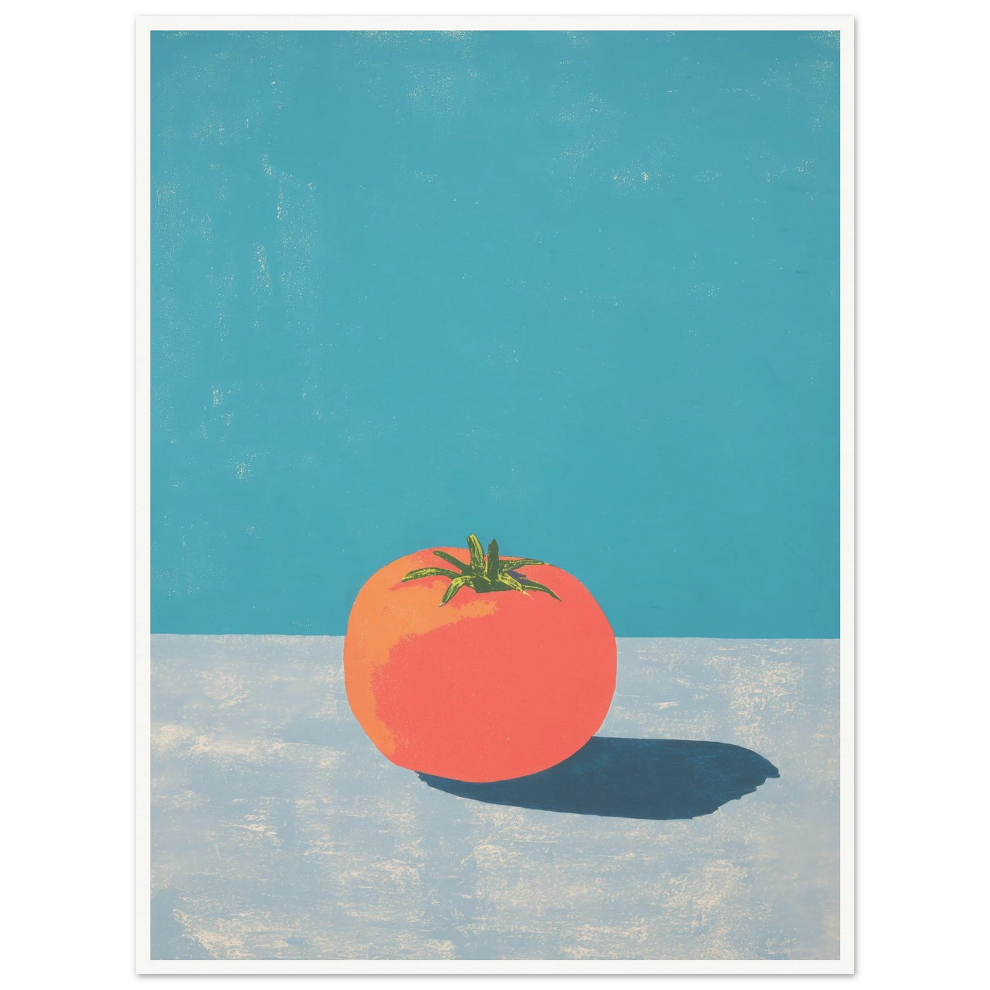 Coral on Grey - Framed Poster - 30x40 cm / 12x16″ - Black frame