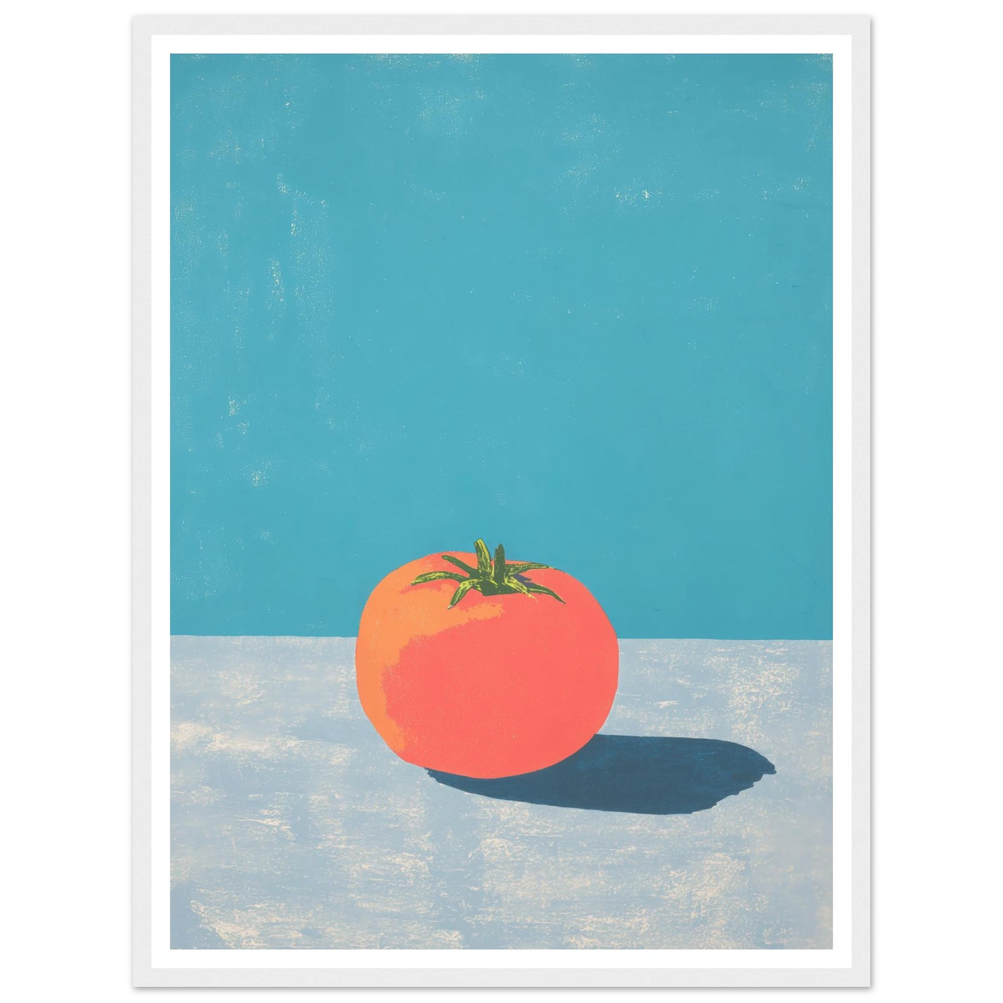 Coral on Grey - Framed Poster - 30x40 cm / 12x16″ - Black frame