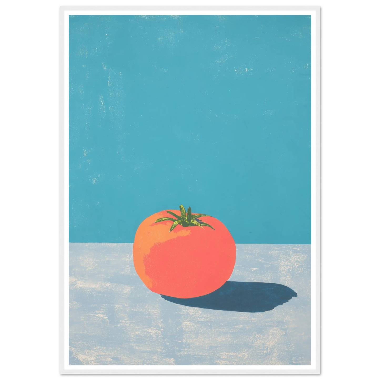 Coral on Grey - Framed Poster - 30x40 cm / 12x16″ - Black frame