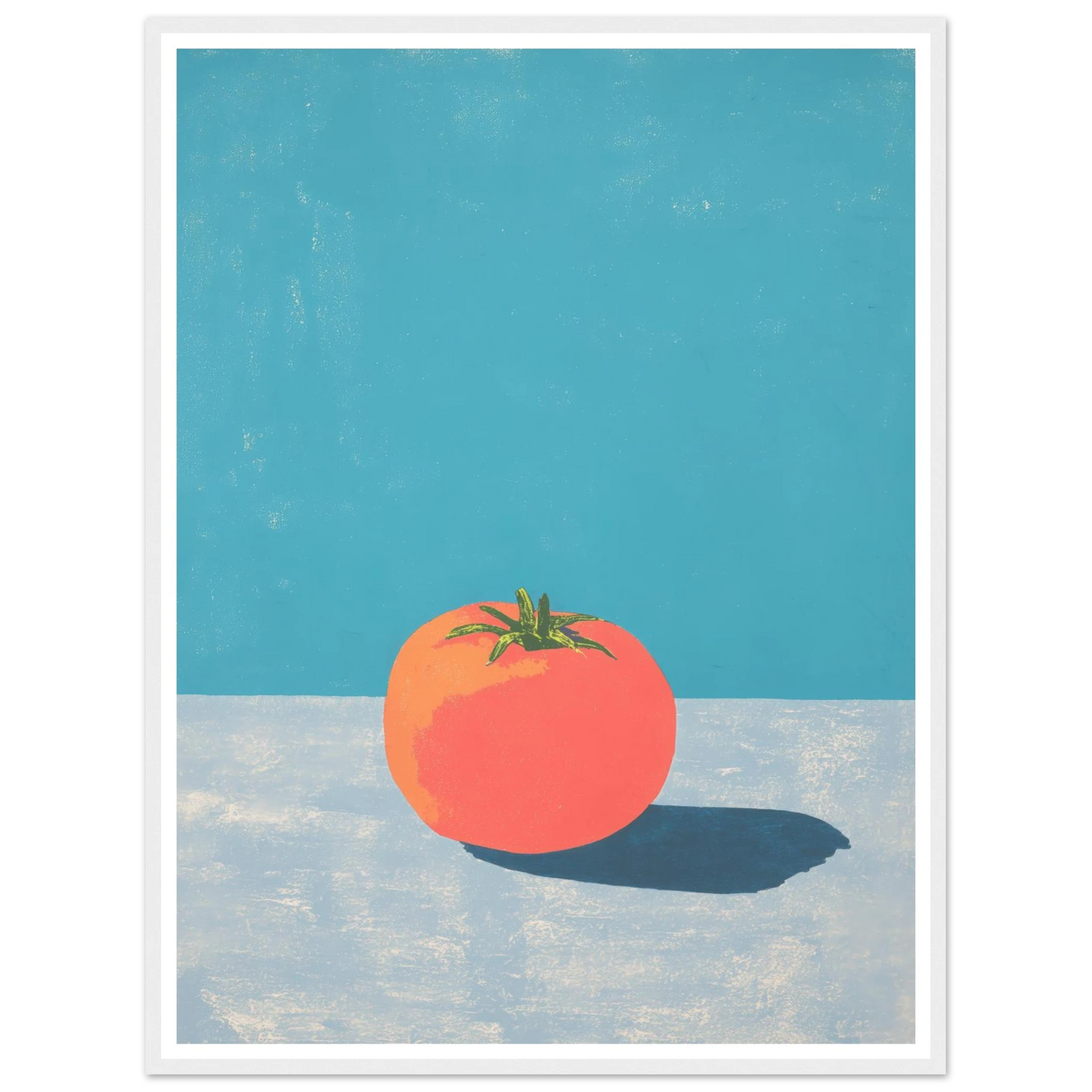 Coral on Grey - Framed Poster - 30x40 cm / 12x16″ - Black frame